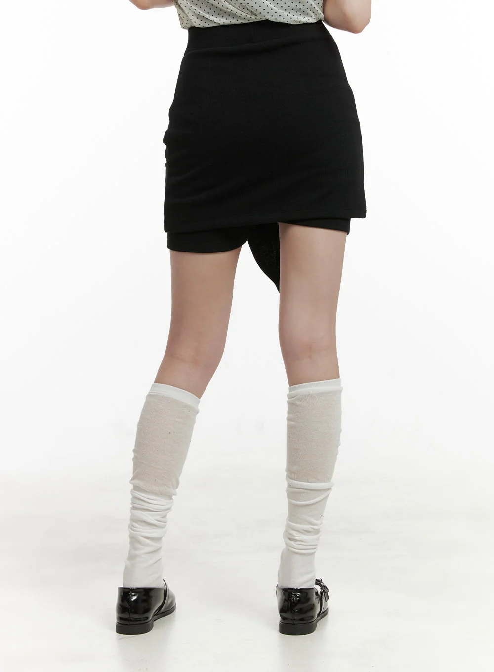 Front Wrap Cotton Shorts CY414 - Image 6