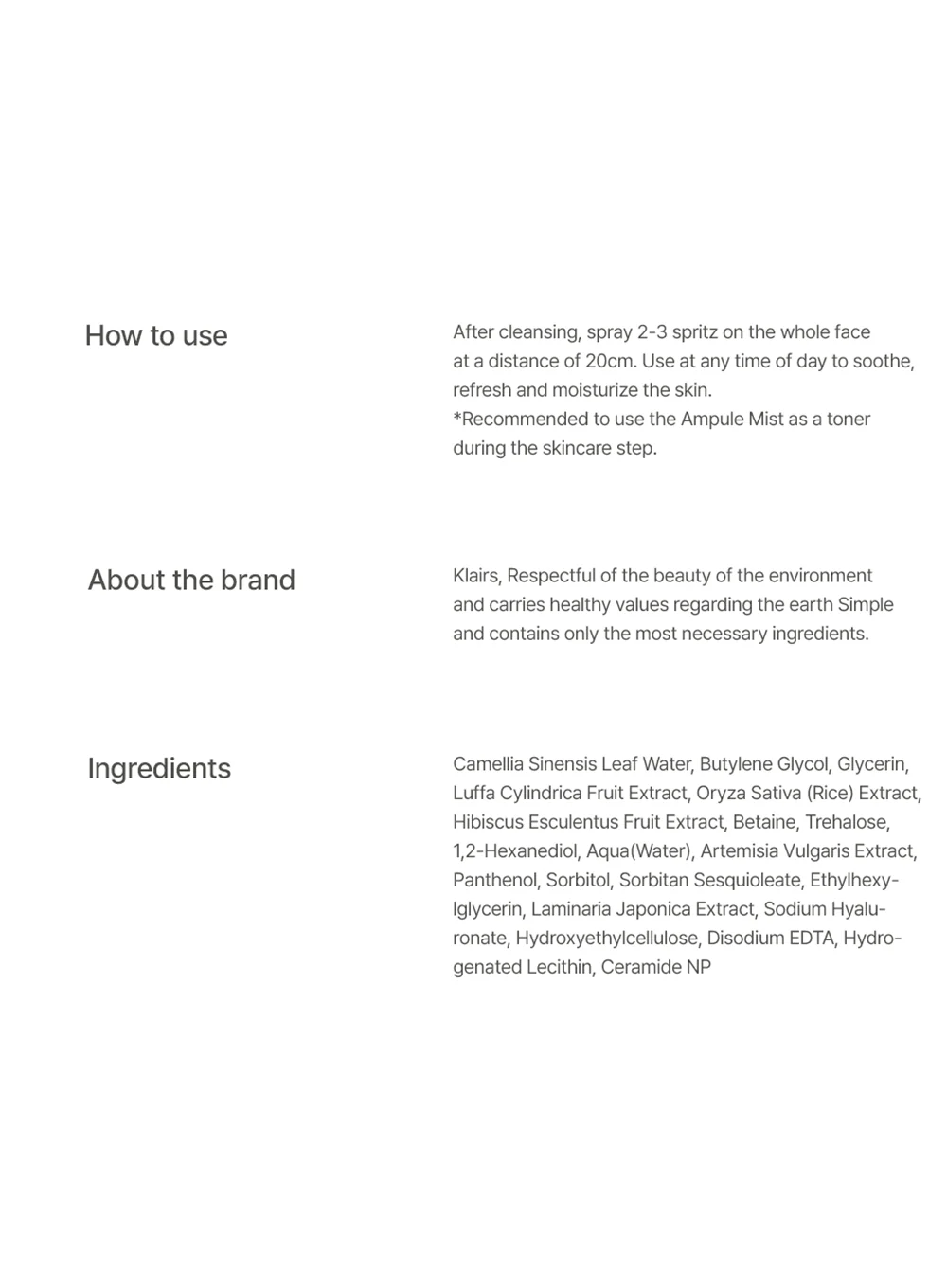 Fundamental Ampule Mist (125ml) - Image 5