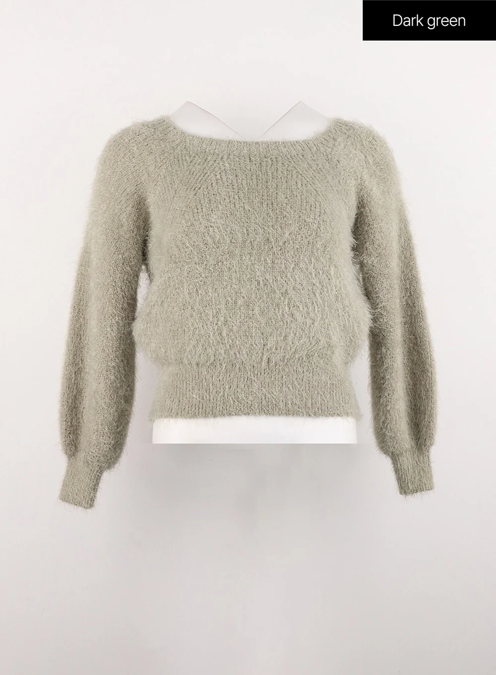 Fuzzy Off-Shoulder Sweater OG327 - Image 12