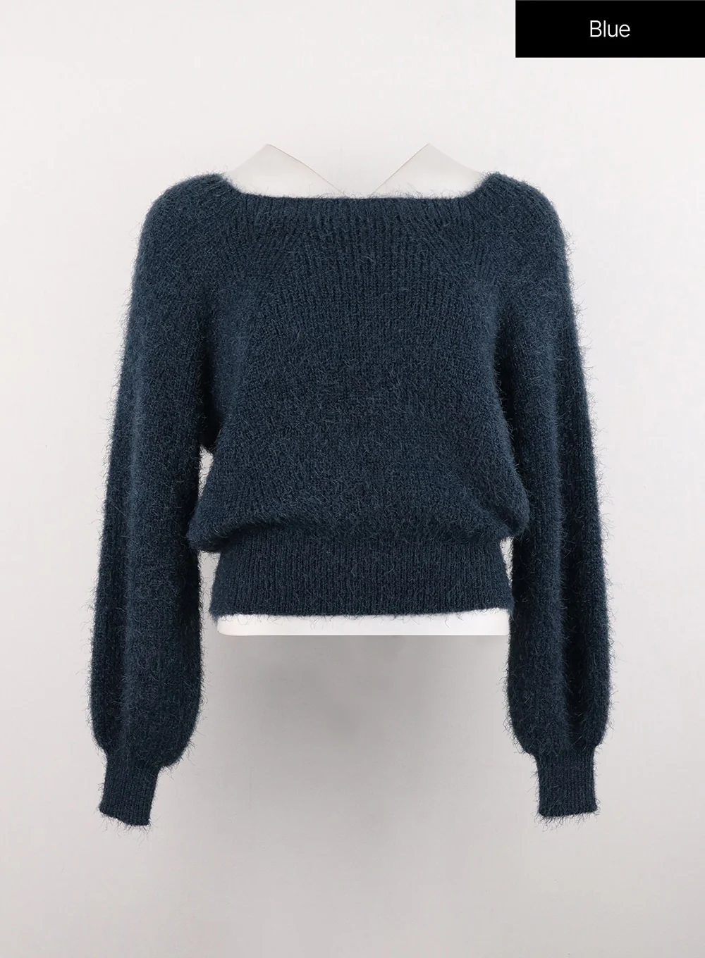 Fuzzy Off-Shoulder Sweater OG327 - Image 13