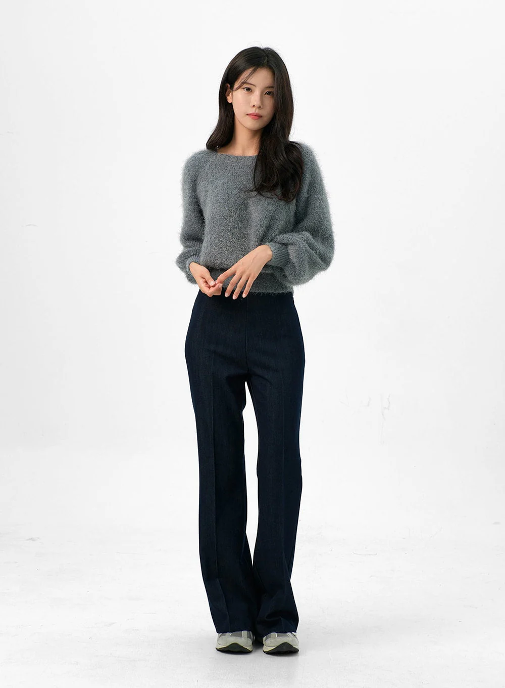 Fuzzy Off-Shoulder Sweater OG327 - Image 2