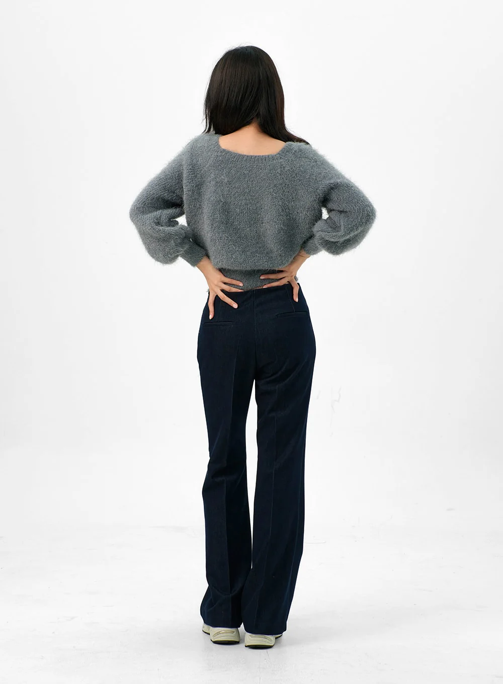 Fuzzy Off-Shoulder Sweater OG327 - Image 4