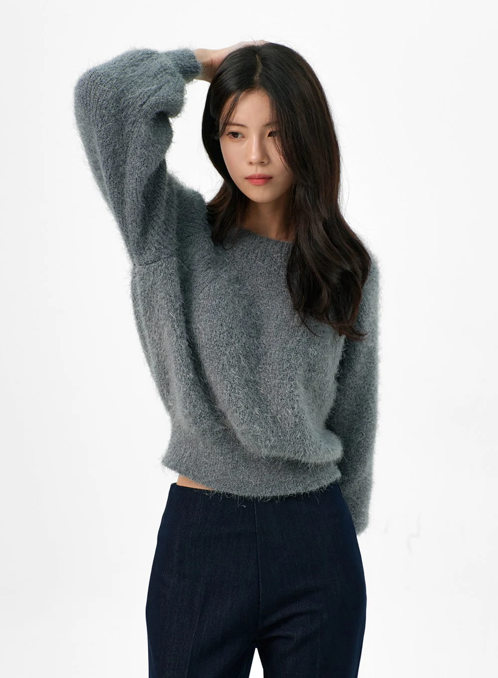 Fuzzy Off-Shoulder Sweater OG327 - Image 6