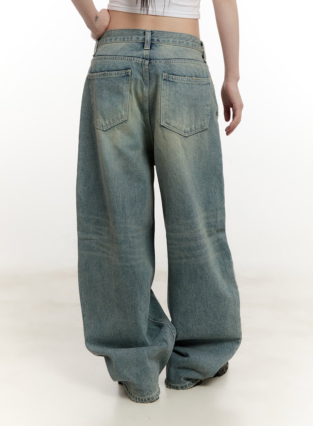 Galinda Washed Baggy Jeans CM513 - Image 4