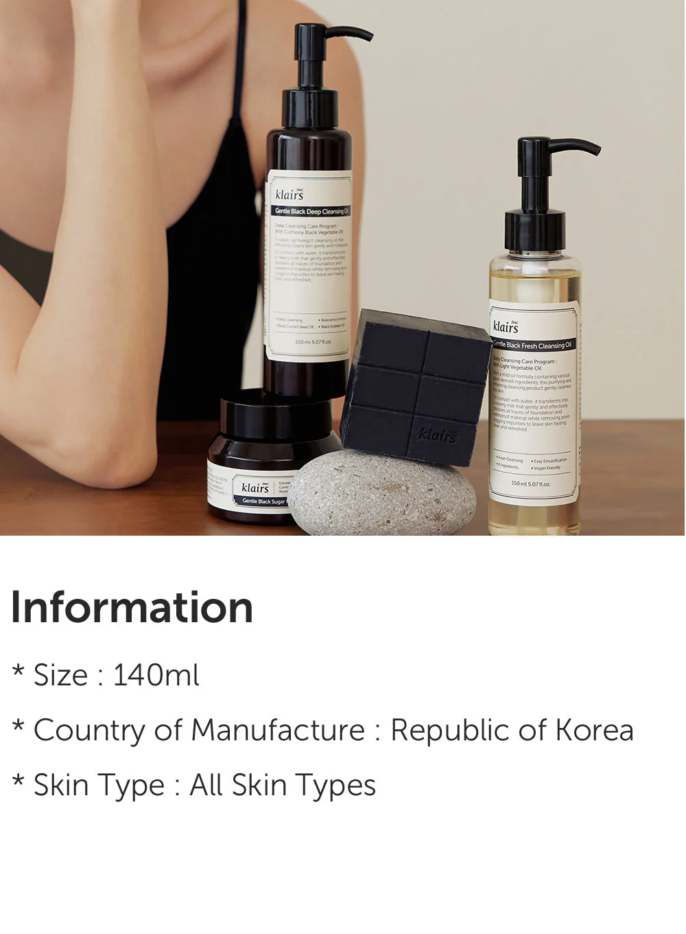 Gentle Black Facial Cleanser (140ml) - Image 15