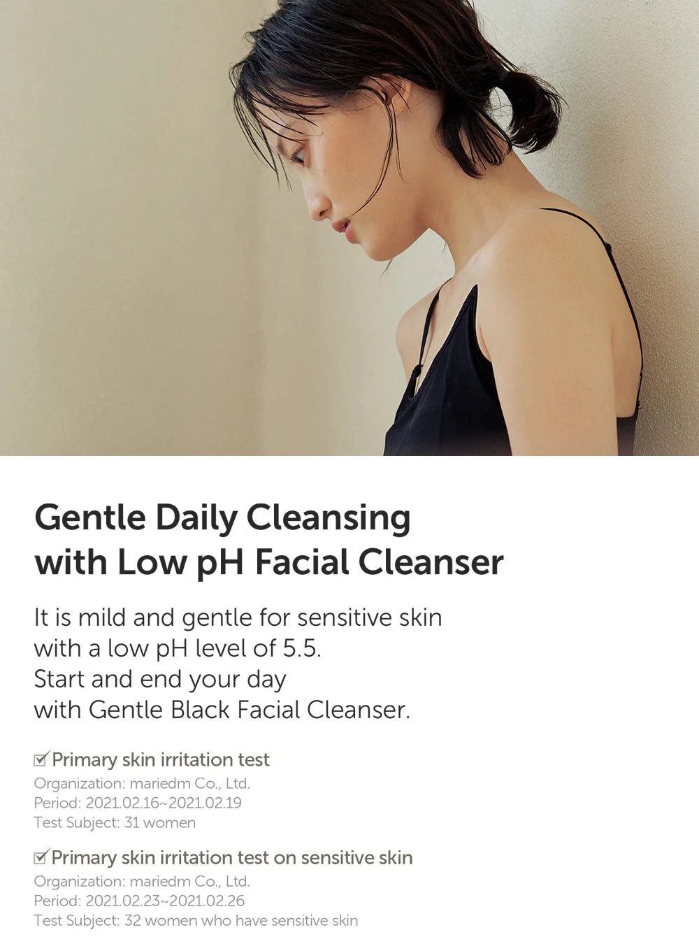 Gentle Black Facial Cleanser (140ml) - Image 5
