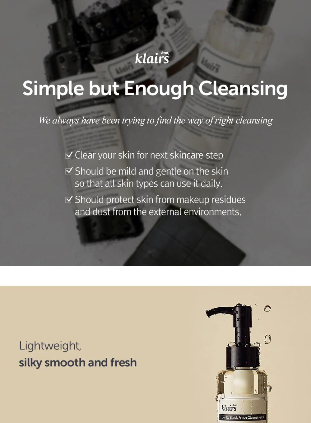 Gentle Black Fresh Cleansing Oil (150ml) - Image 3