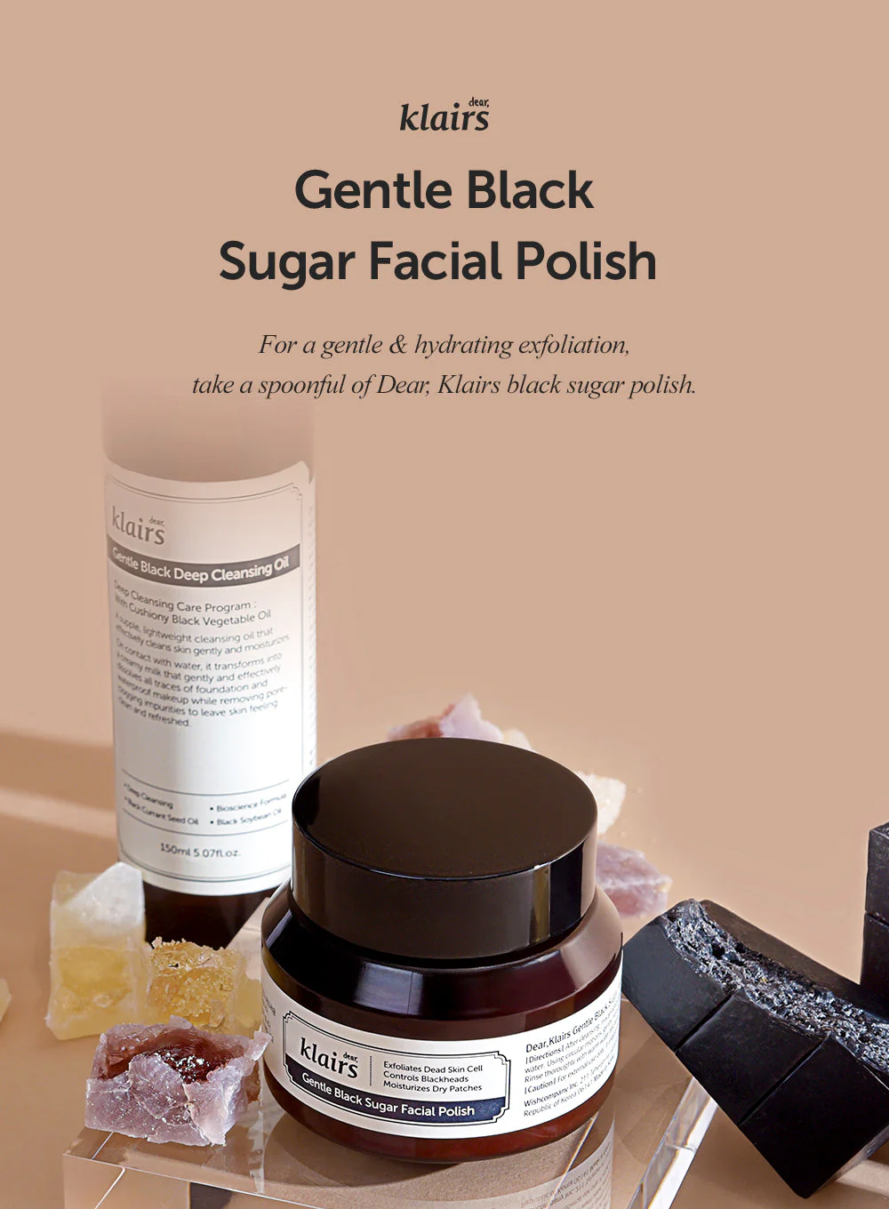 Gentle Black Sugar Facial Polish (110g) - Image 2