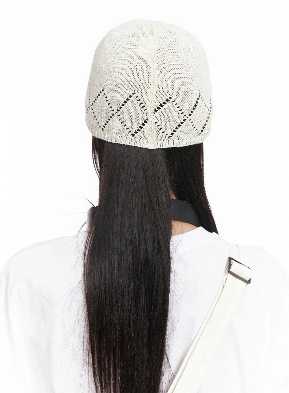 Geo Print Linen Beanie CY520 - Image 8