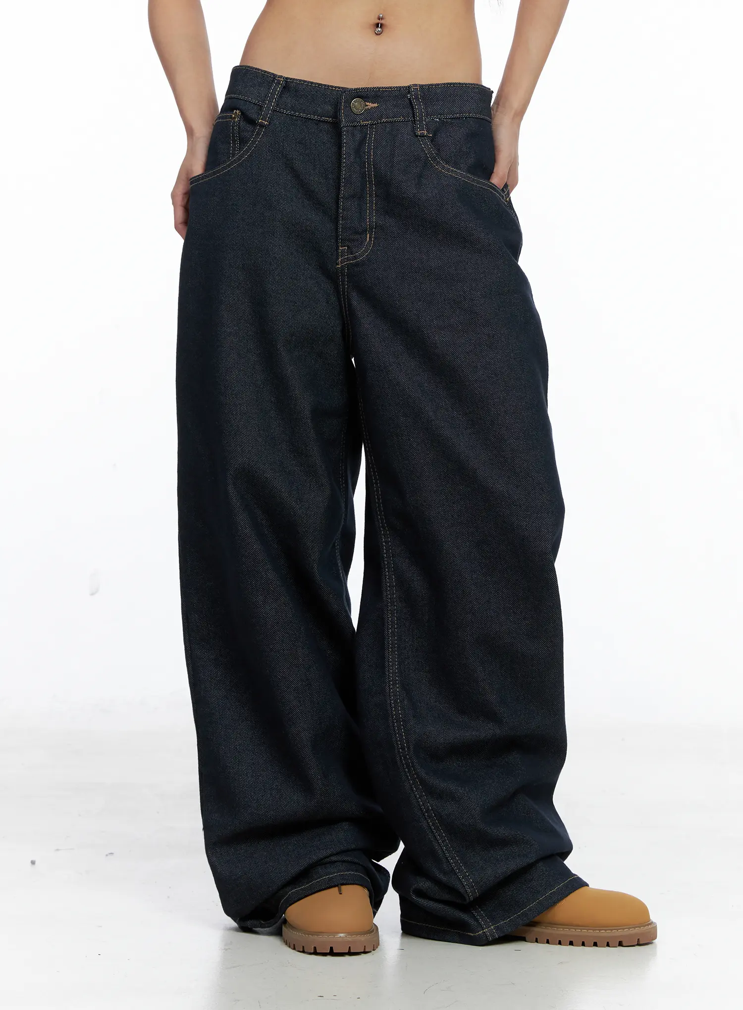 Giada Raw Indigo Wide-Leg Jeans CS505 - Image 10