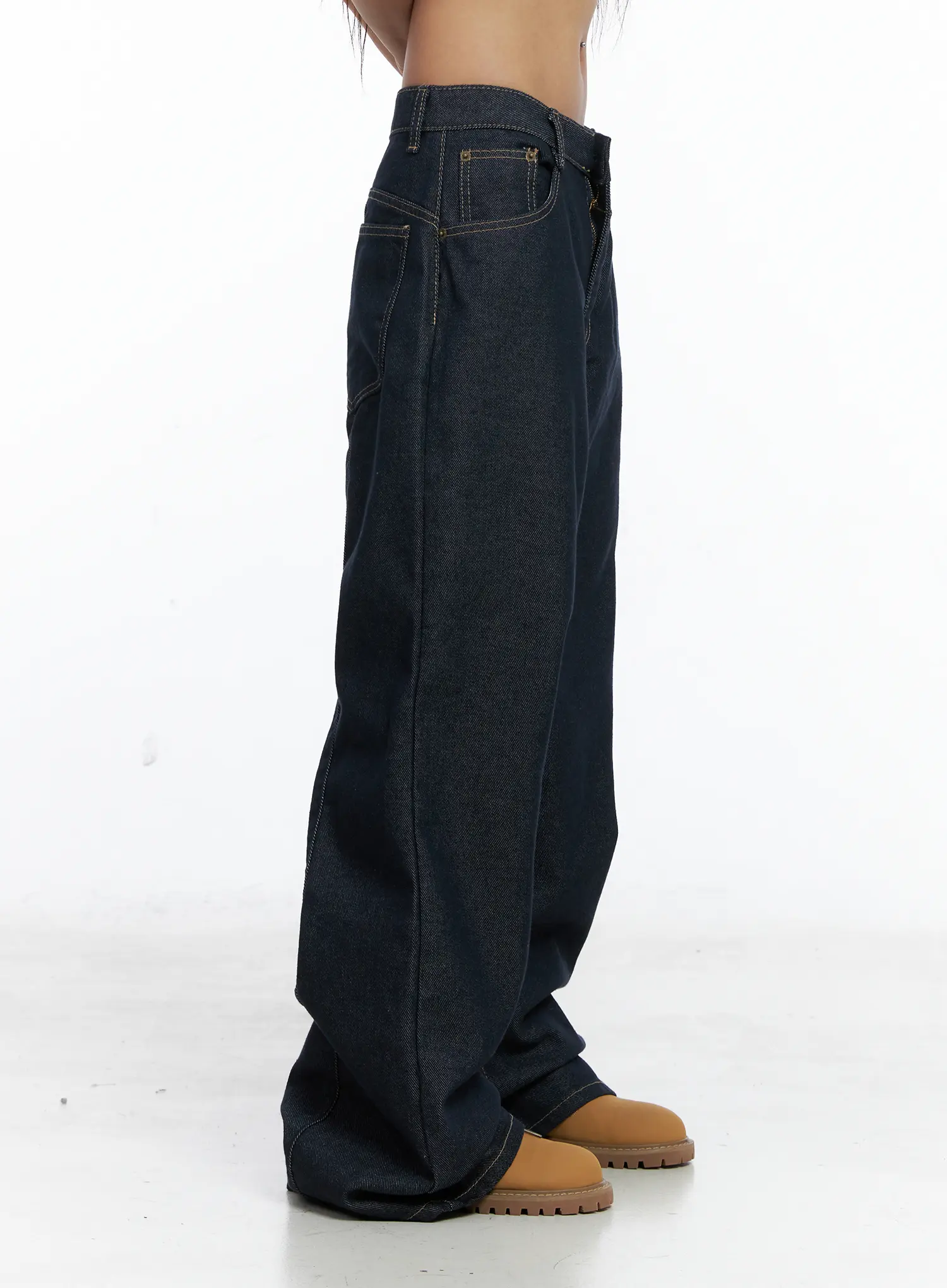 Giada Raw Indigo Wide-Leg Jeans CS505 - Image 3