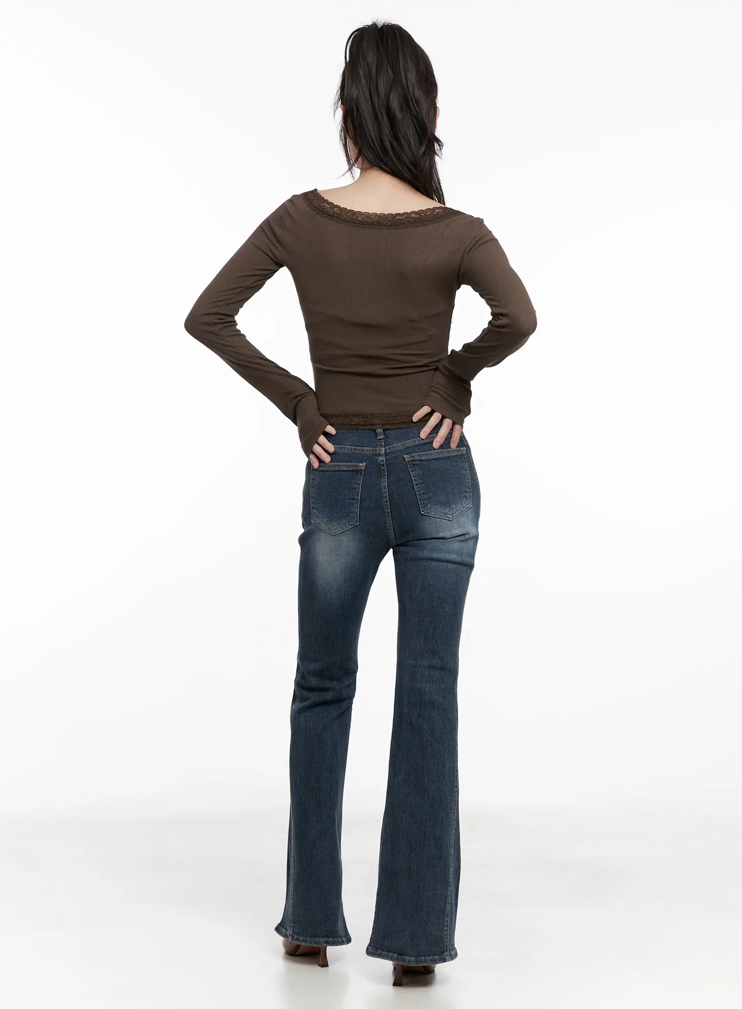 Giana High Waist Flare Jeans CG519 - Image 8