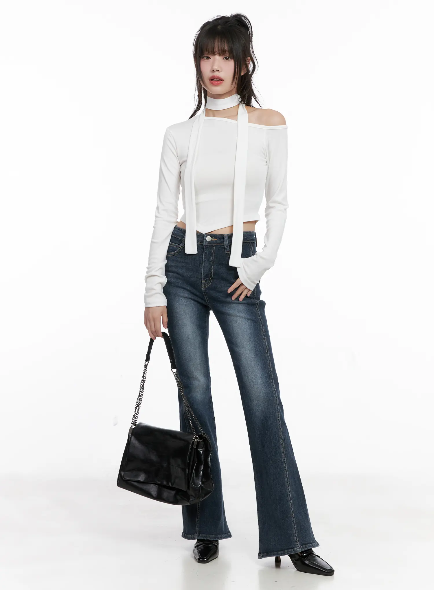 Giana High Waist Flare Jeans CG519 - Image 9