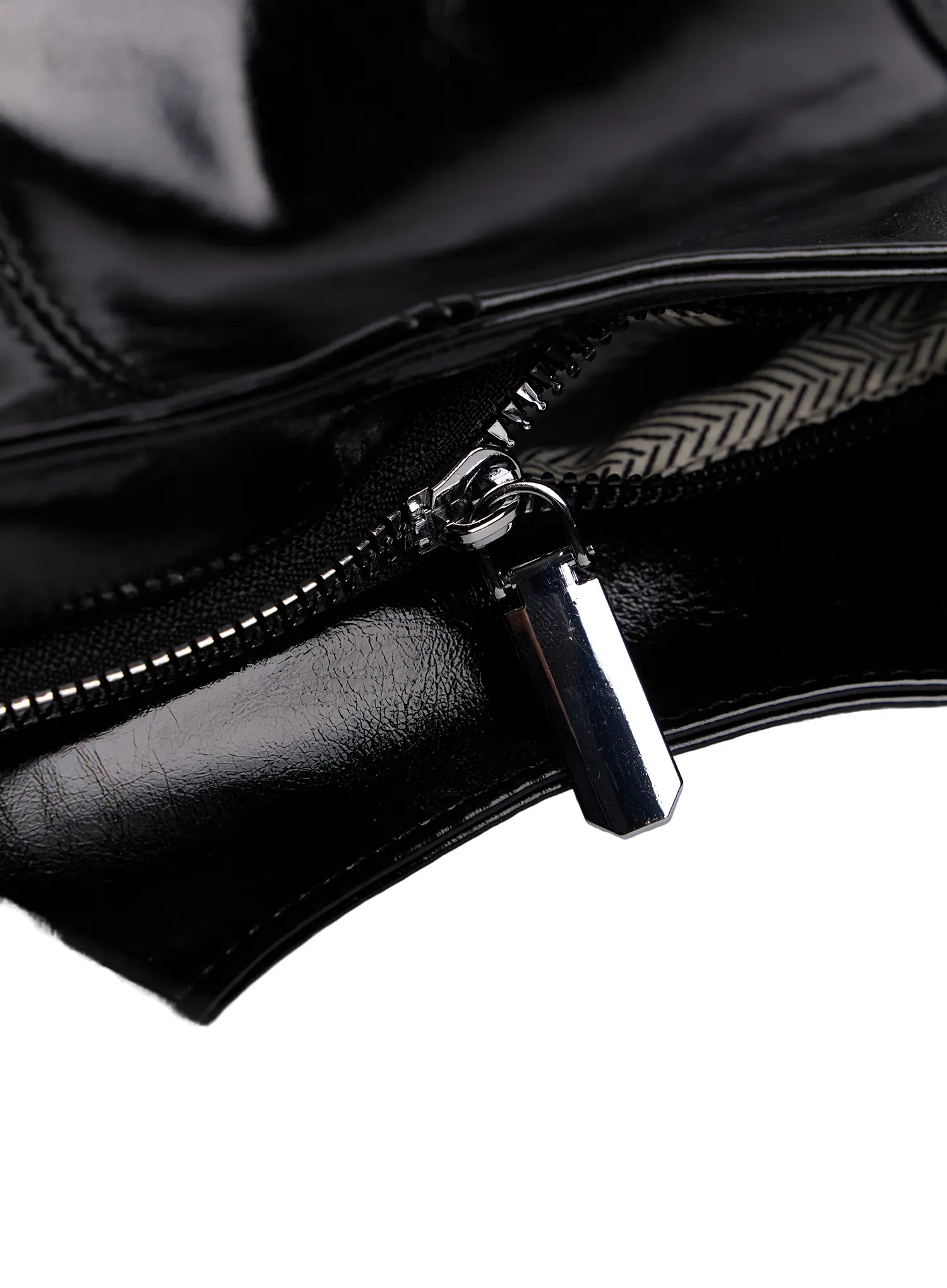 Glossy Faux Leather Studded Shoulder Bag CM520 - Image 9