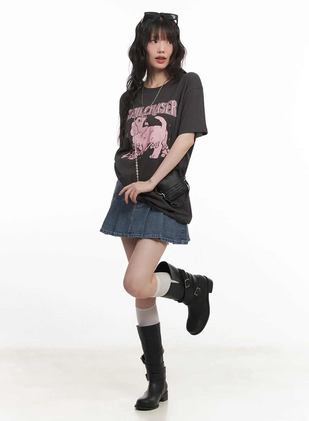 Golden Pup Graphic Oversize T-Shirt IM528 - Image 2