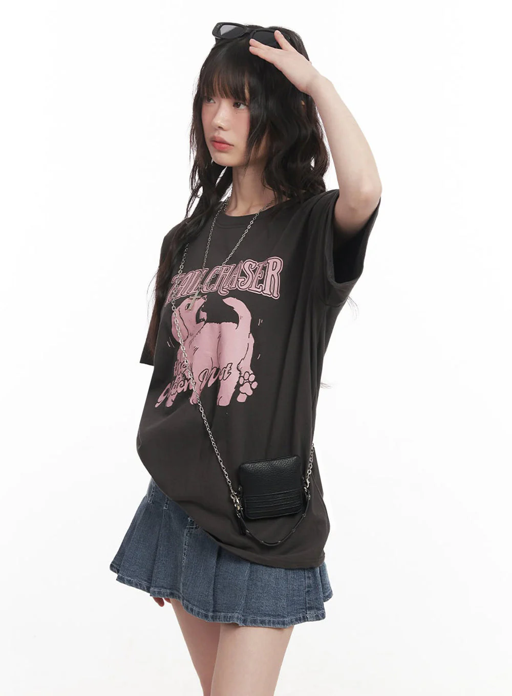 Golden Pup Graphic Oversize T-Shirt IM528 - Image 5