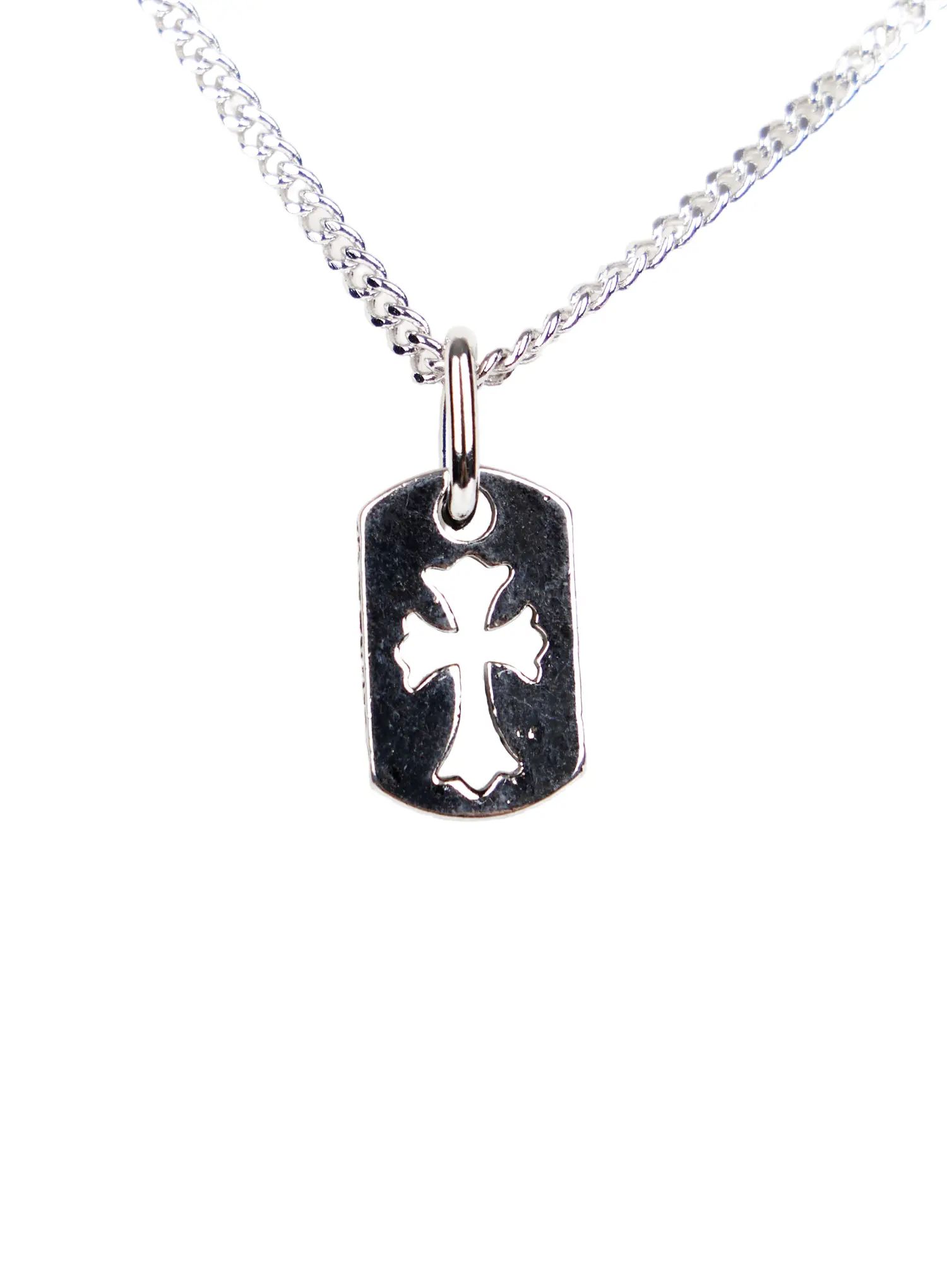 Gothic Cross Chain Necklace CA527 - Image 3