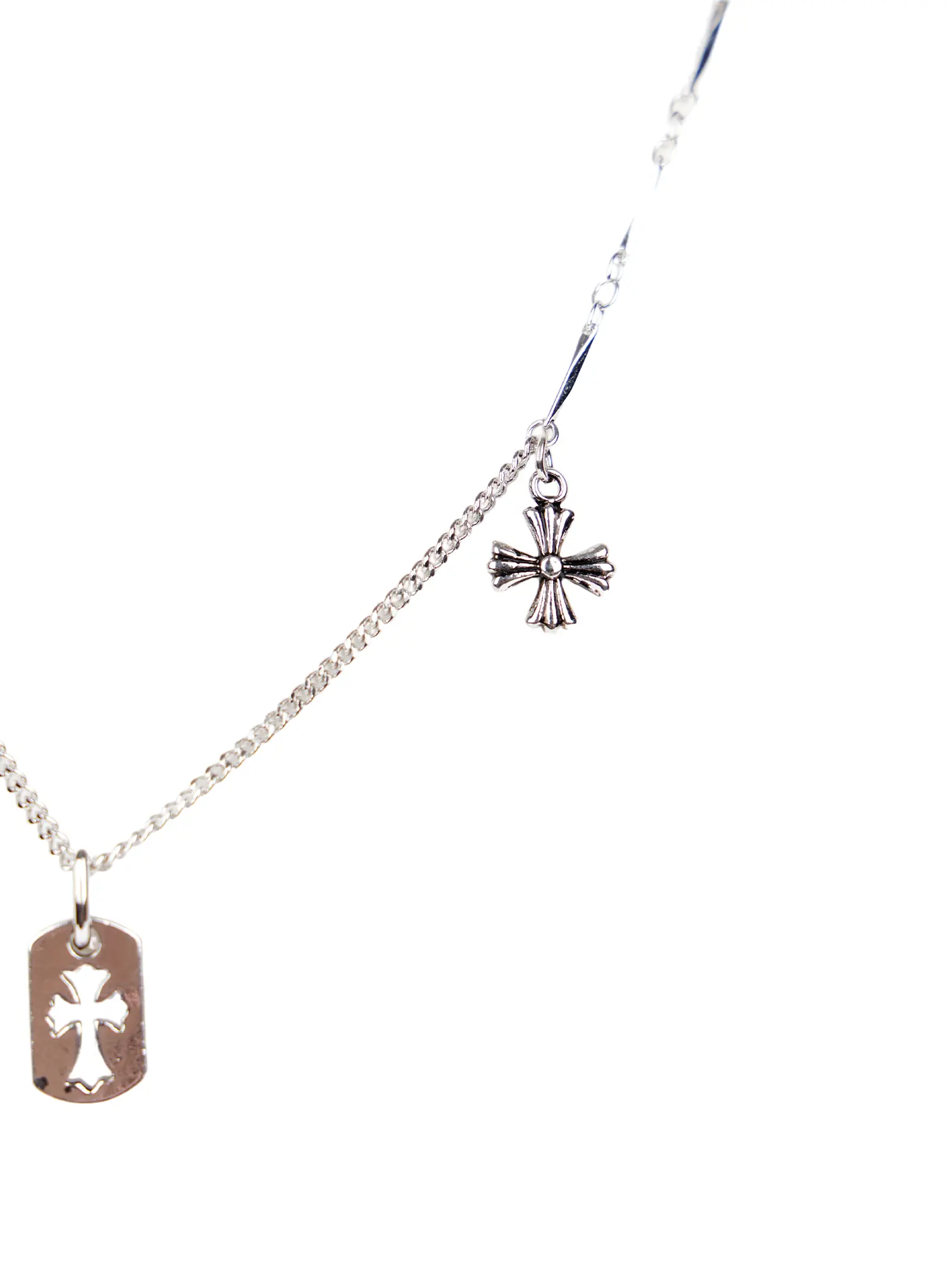 Gothic Cross Chain Necklace CA527 - Image 4