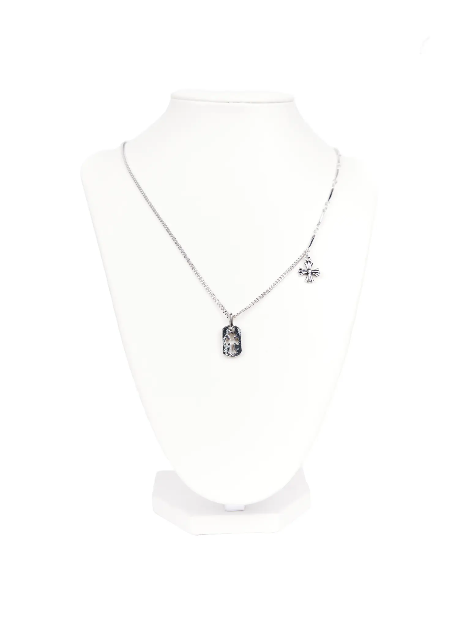Gothic Cross Chain Necklace CA527 - Image 6