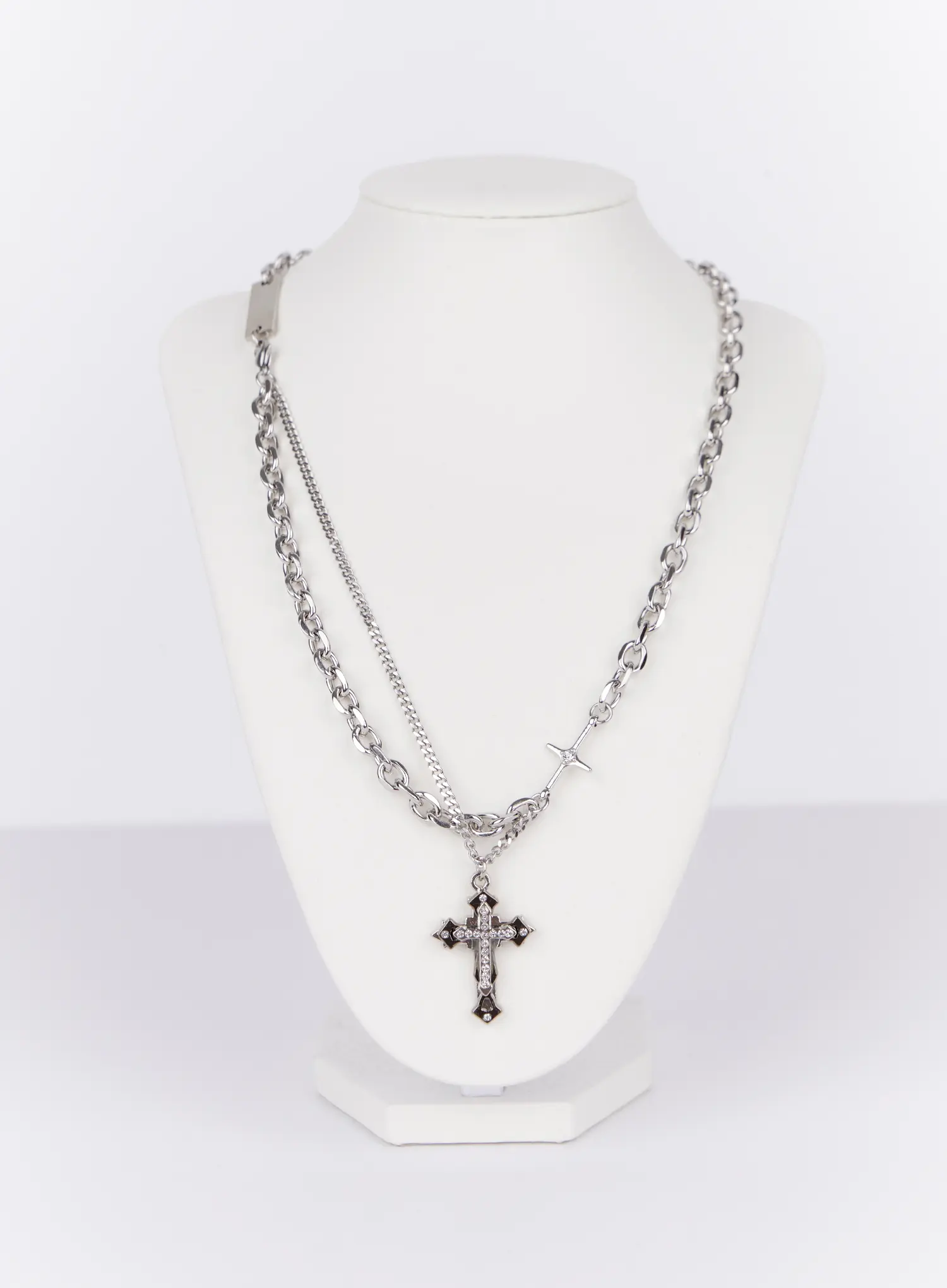 Gothic Cross Pendant Necklace IO527 - Image 4
