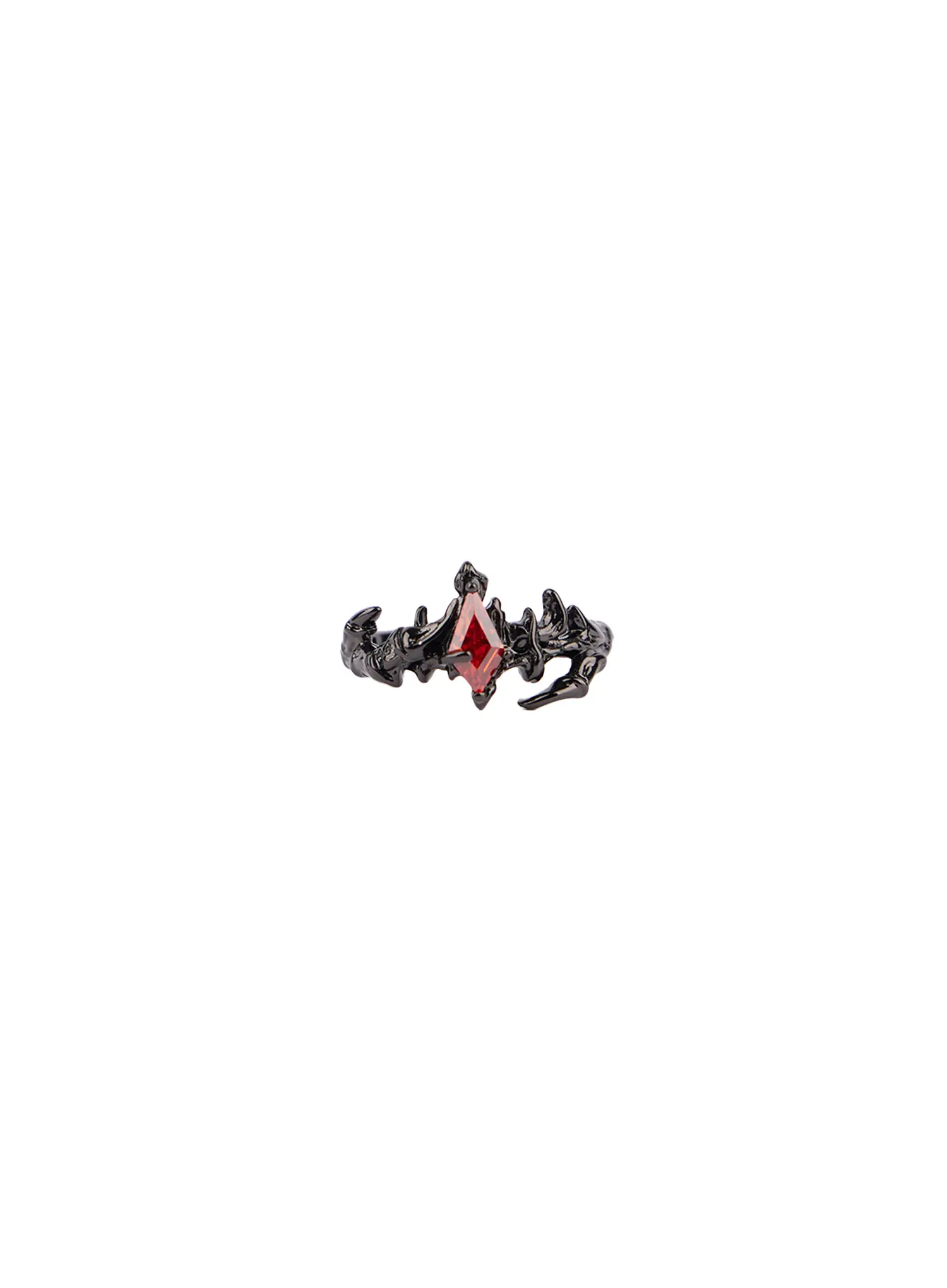 Gothic Red Stone Ring CF525 - Image 5