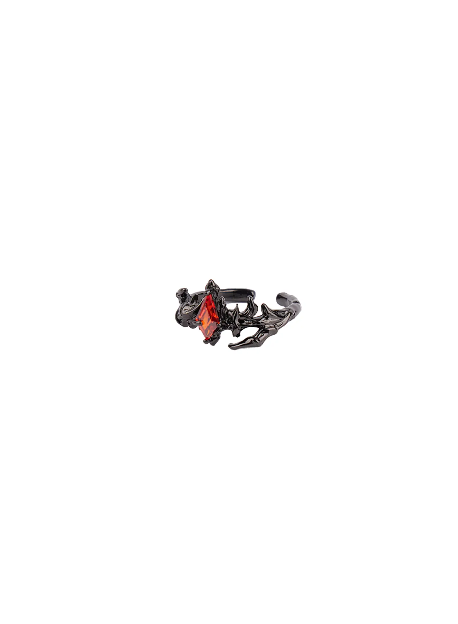 Gothic Red Stone Ring CF525 - Image 7