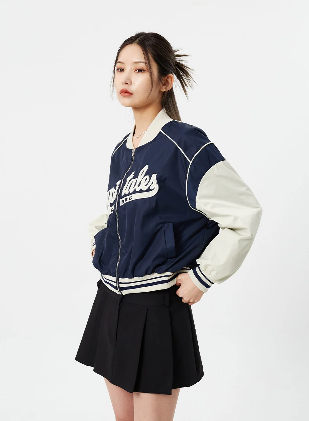Graphic Bomber Jacket CM308 - Image 9