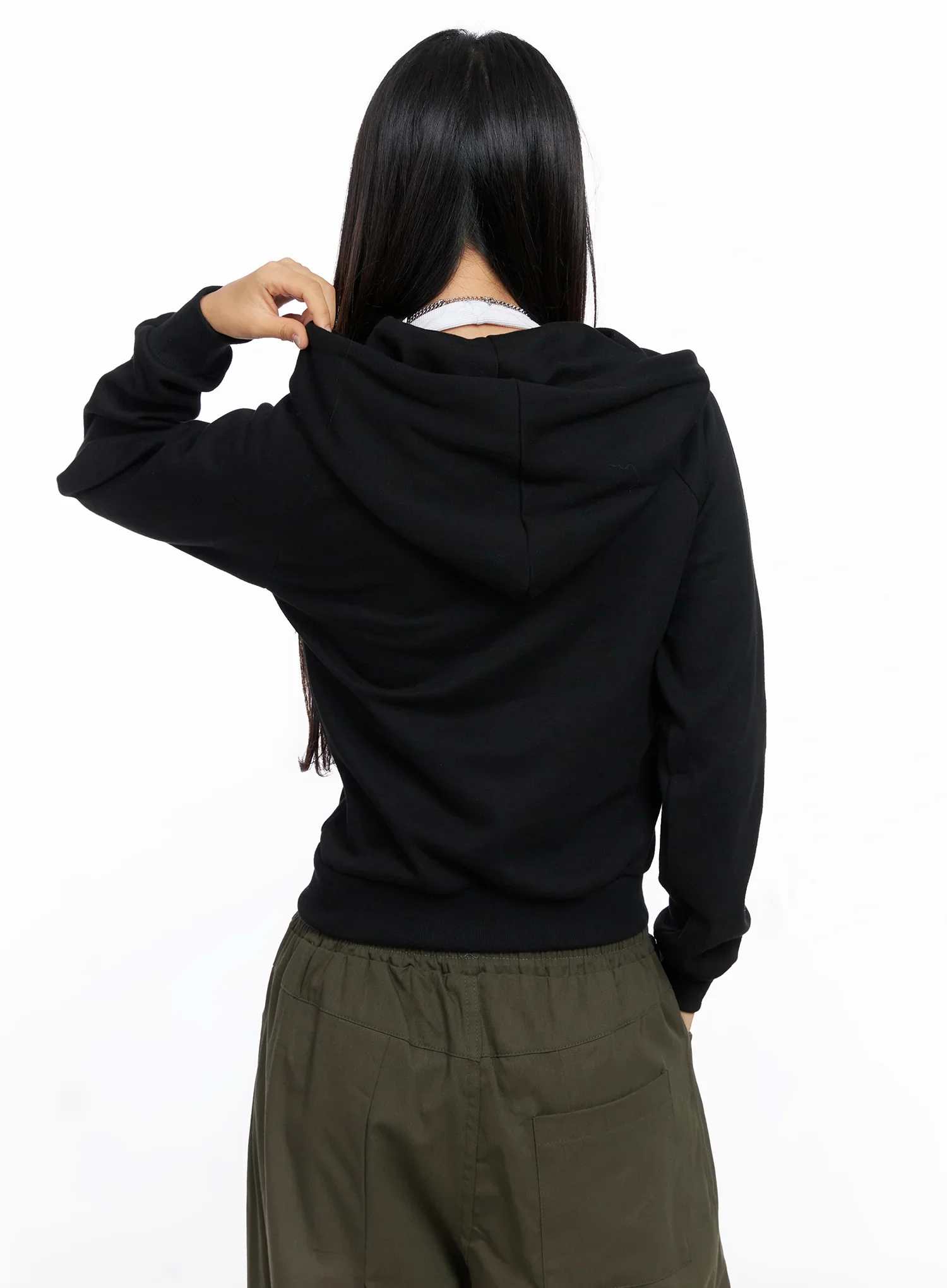 Graphic Cropped Hoodie CO515 - Image 7