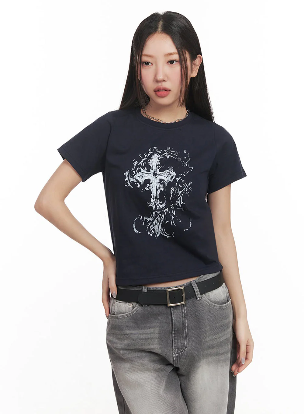 Graphic Cross T-Shirt IM524 - Image 13
