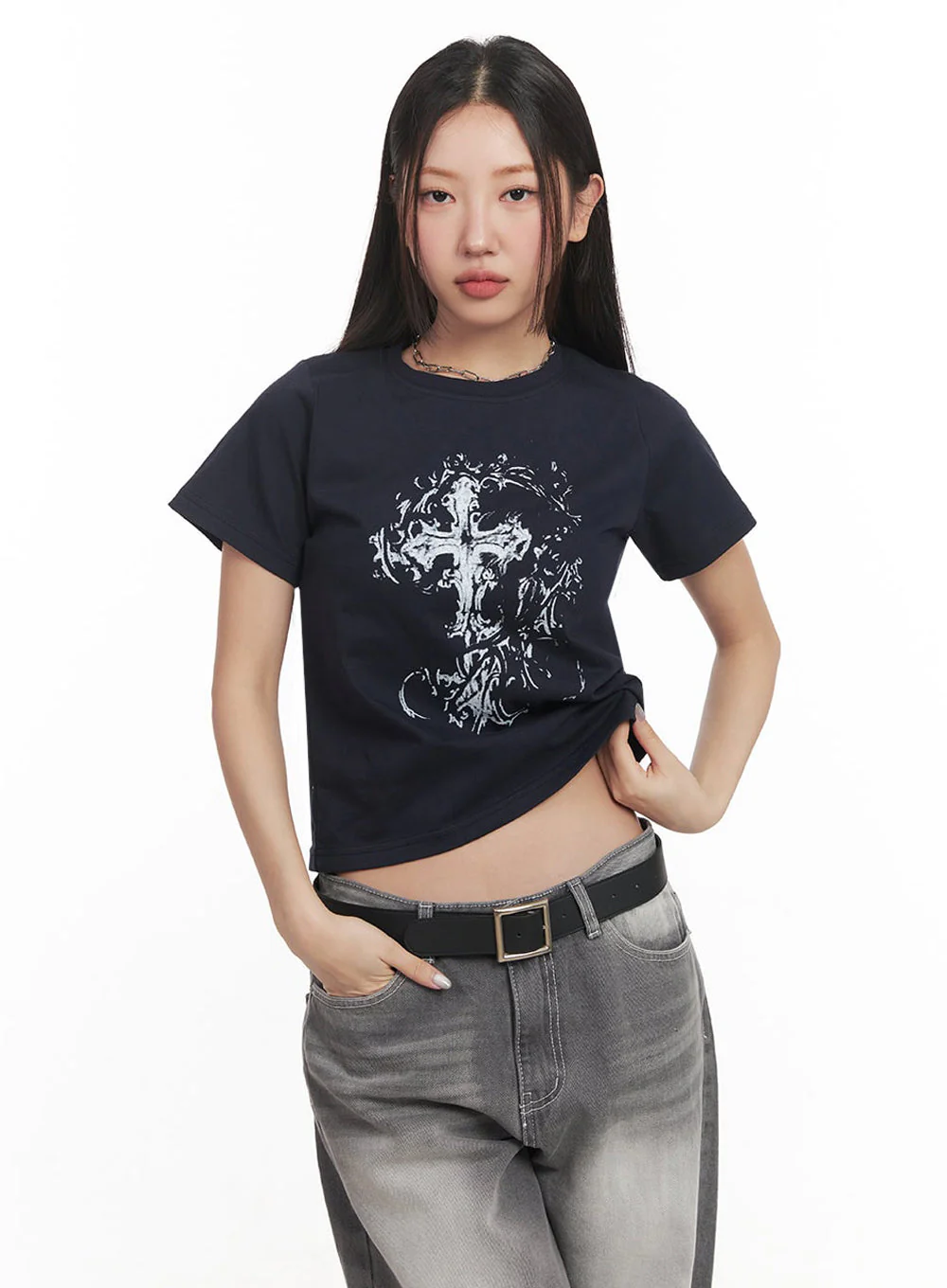 Graphic Cross T-Shirt IM524 - Image 9