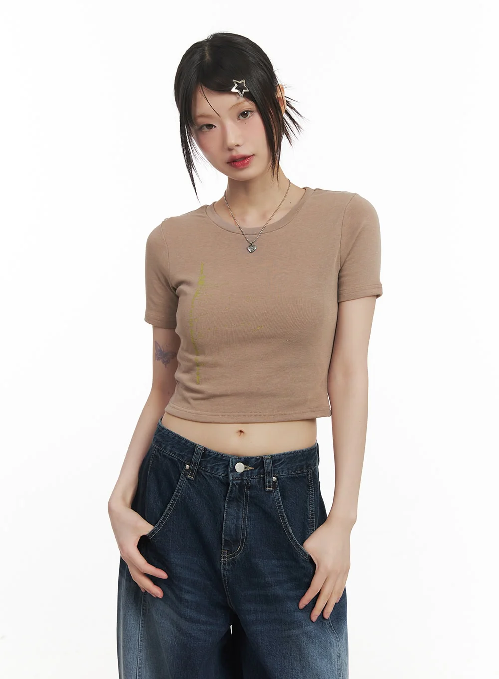 Graphic Essential Crop Top CF519 - Image 10