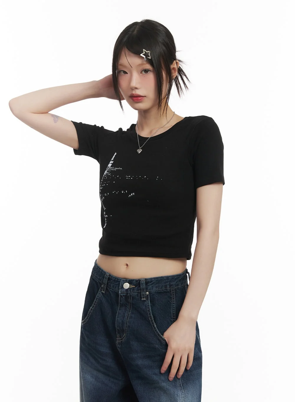 Graphic Essential Crop Top CF519 - Image 11