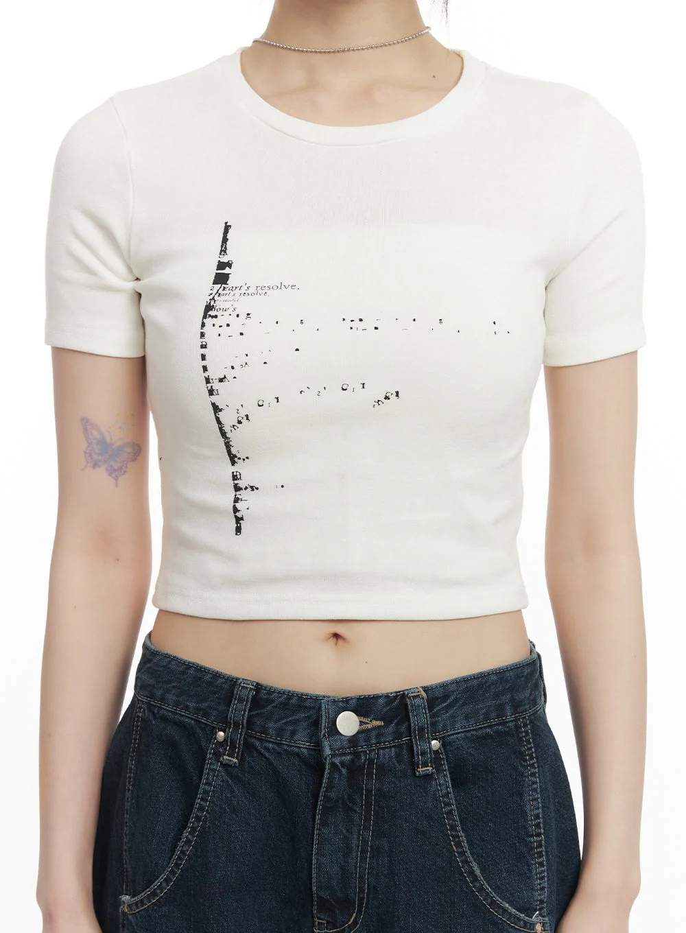 Graphic Essential Crop Top CF519 - Image 3
