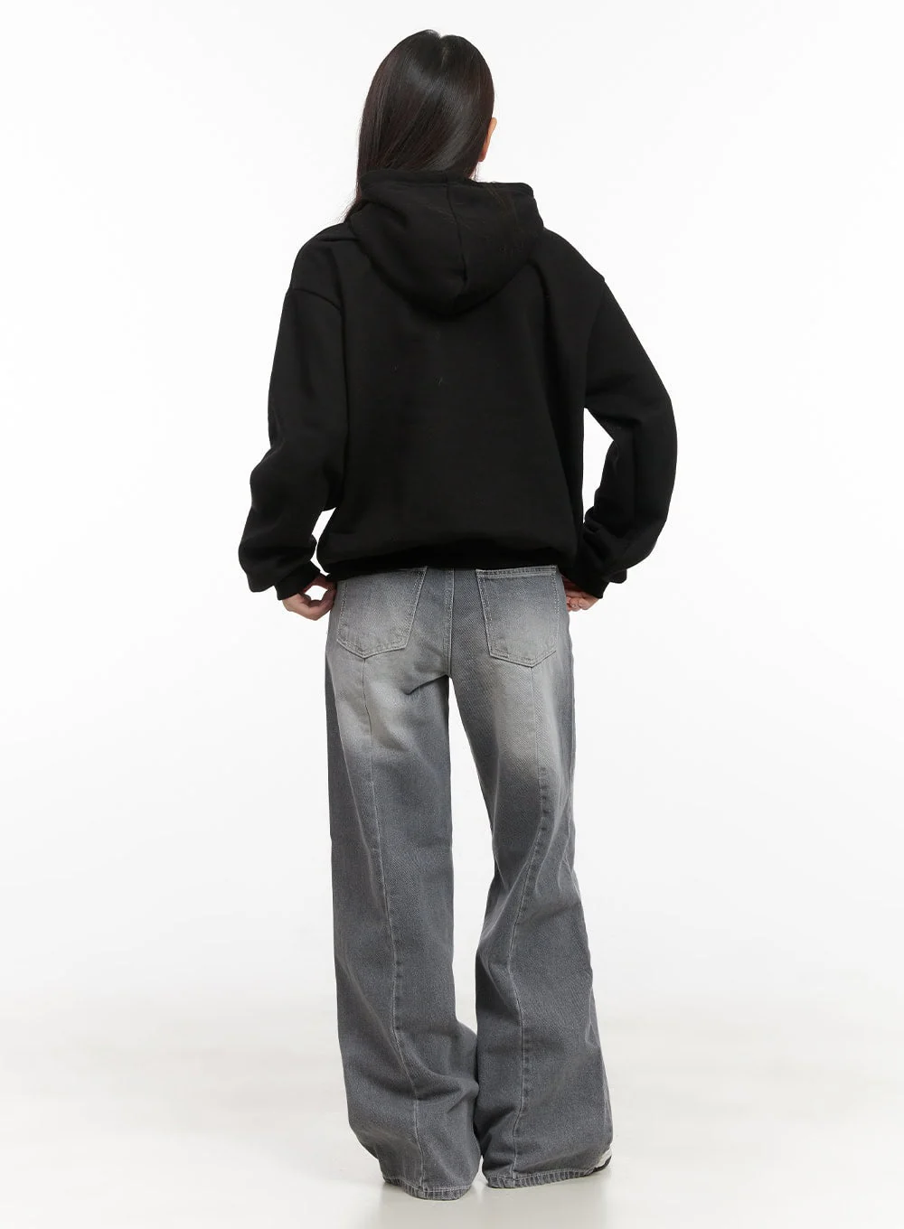 Graphic Lettering Hooded Sweatshirt CD416 - Image 4
