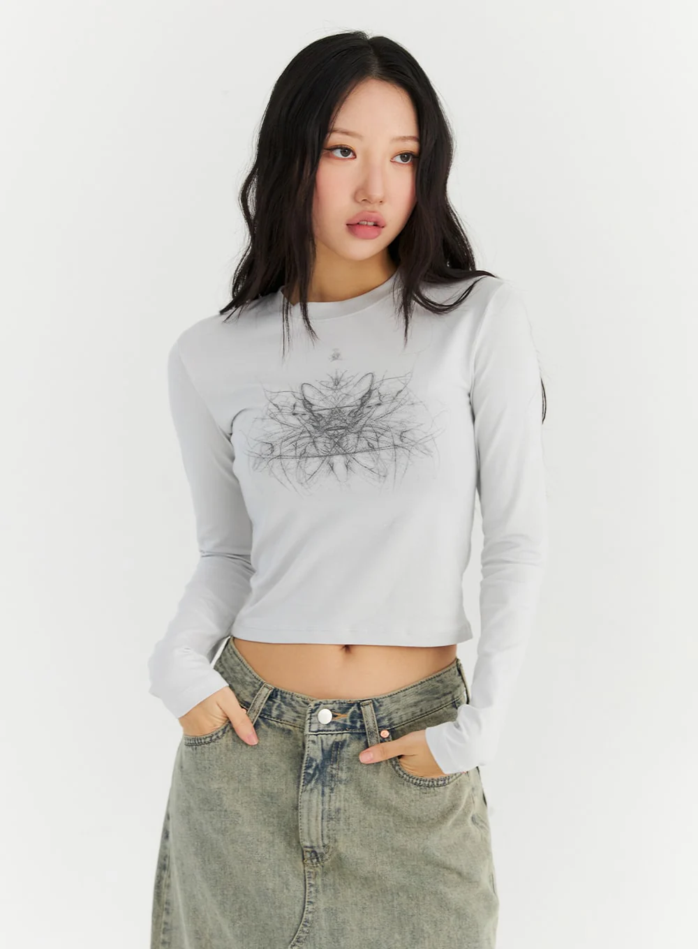 Graphic Long Sleeve Top CN303