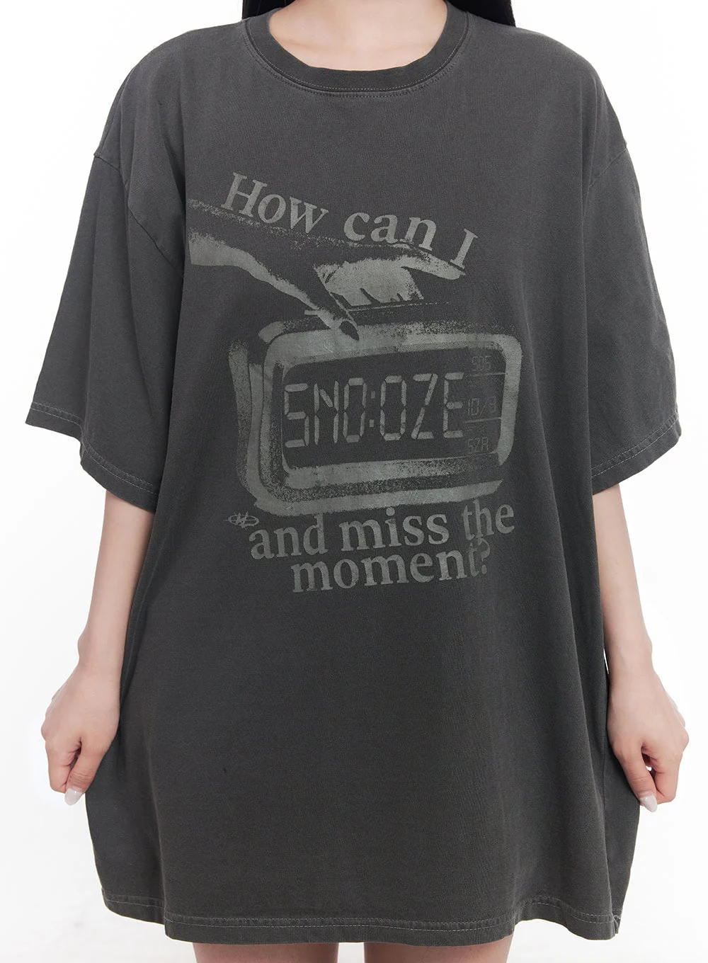 Graphic Oversize Cotton T-Shirt CY527 - Image 7