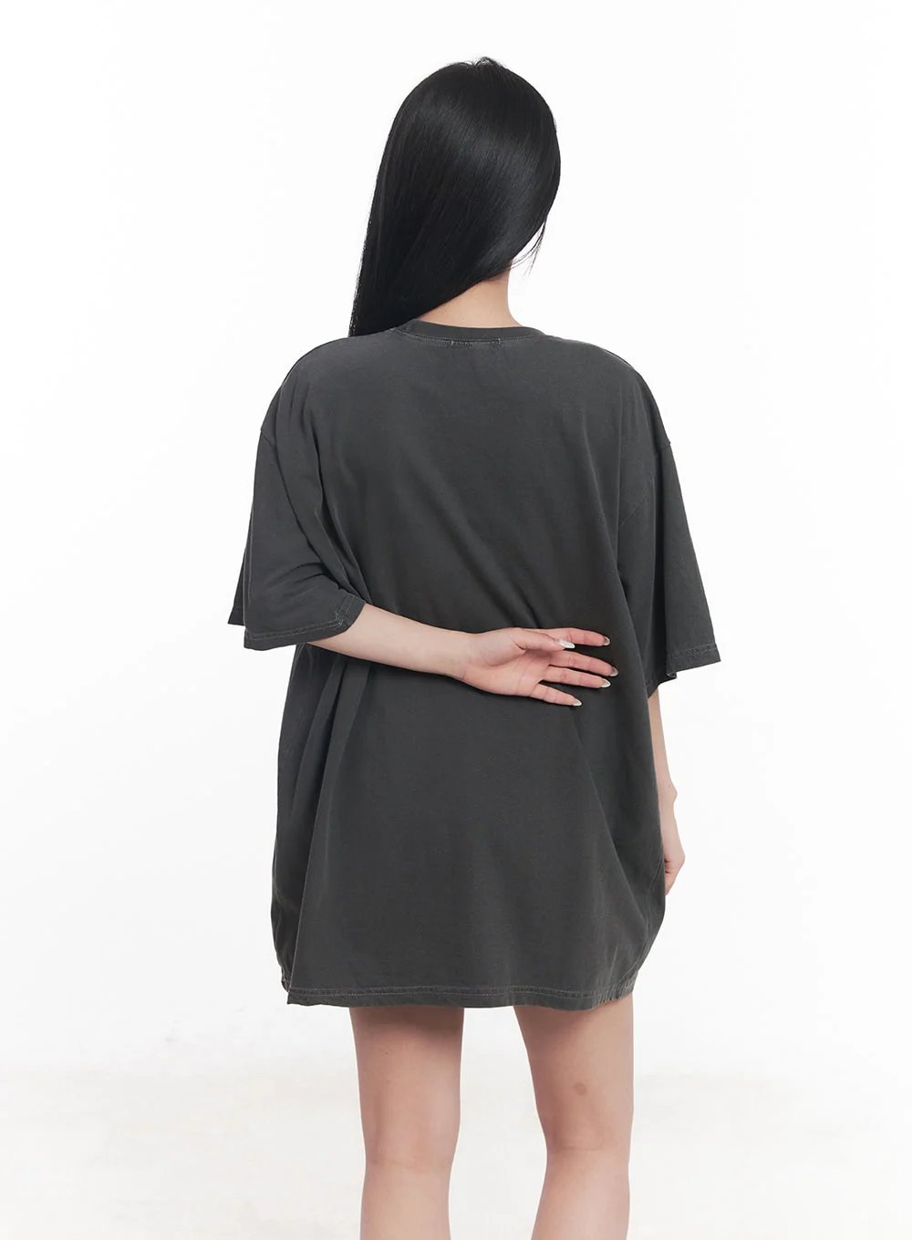 Graphic Oversize Cotton T-Shirt CY527 - Image 8