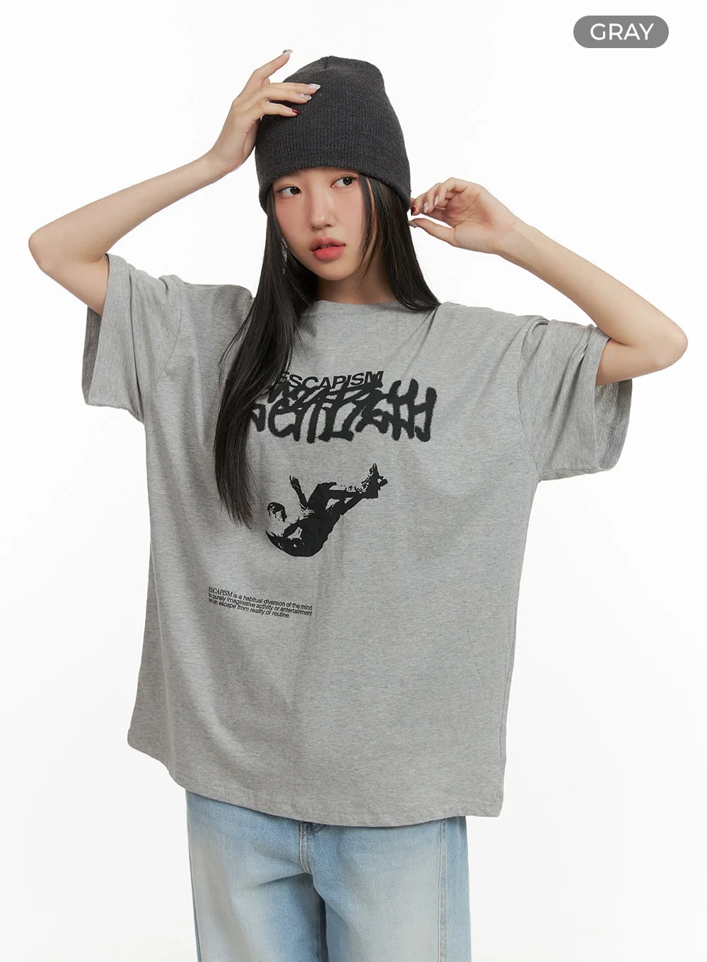 Graphic Oversized T-Shirt CY423 - Image 7