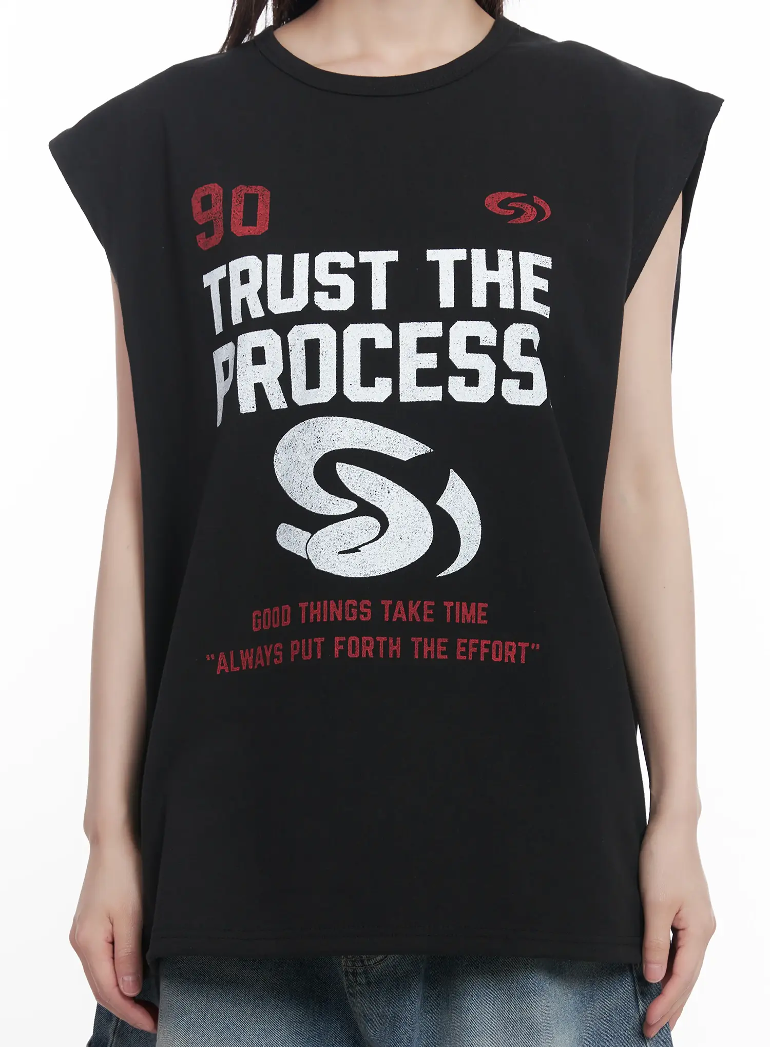 Graphic Oversized Tank Top CU518 - Image 12