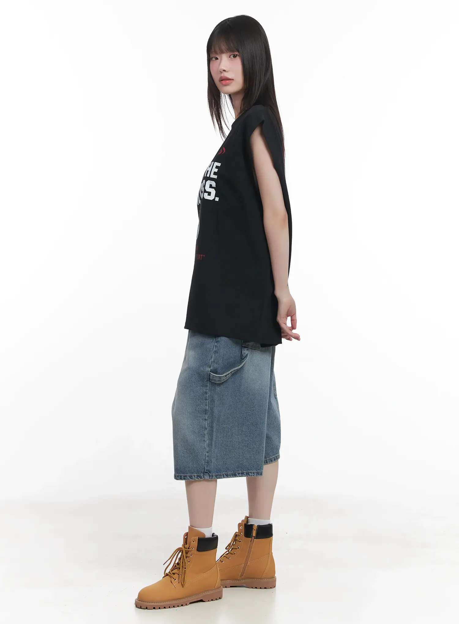 Graphic Oversized Tank Top CU518 - Image 5