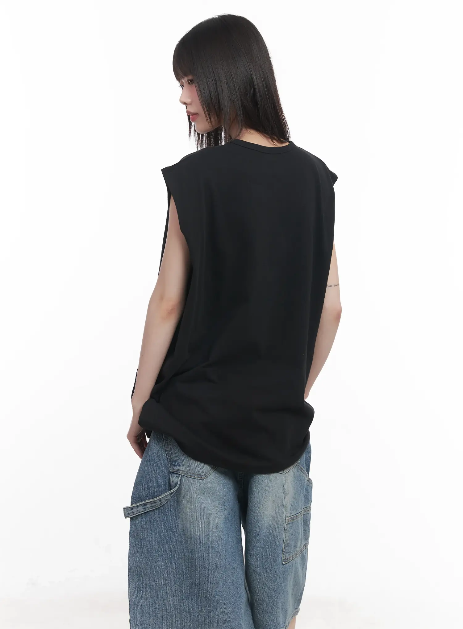 Graphic Oversized Tank Top CU518 - Image 9