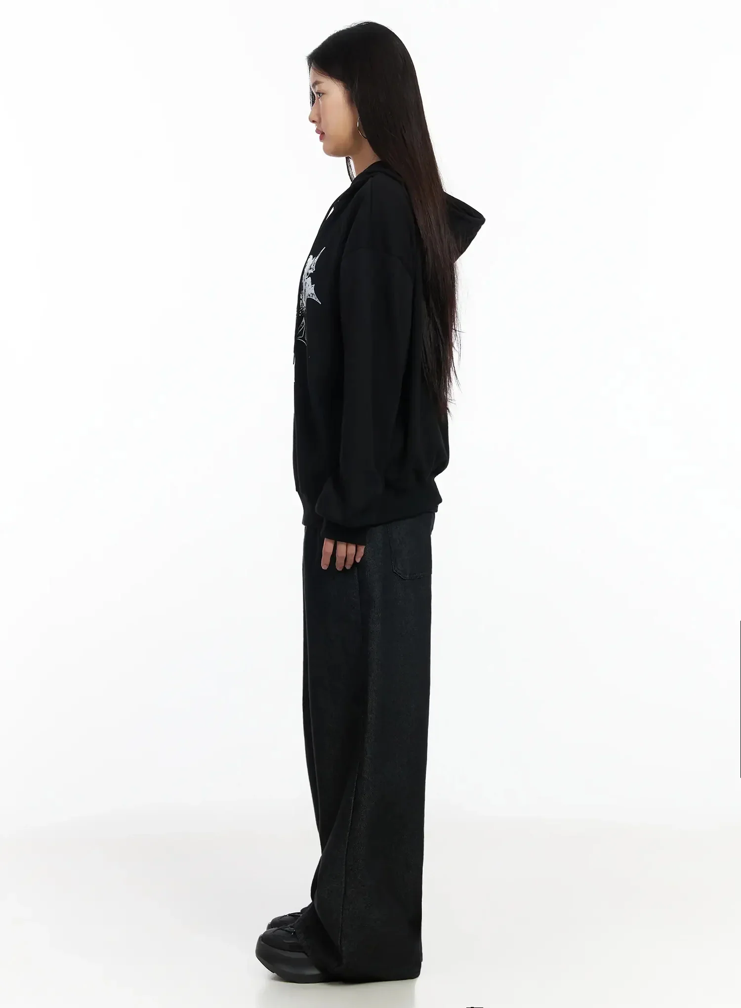 Graphic Oversized Zip Hoodie IM530 - Image 11