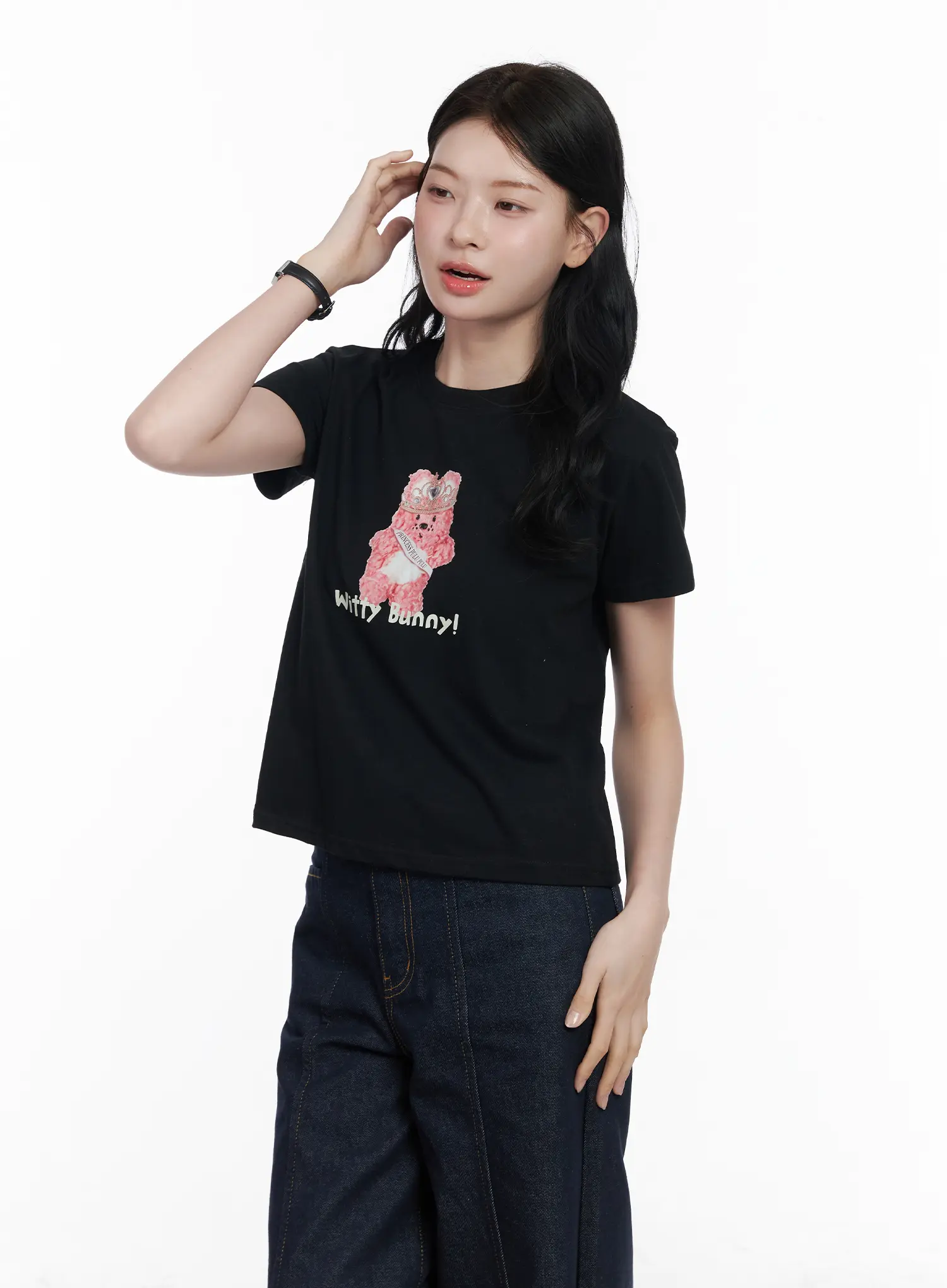 Graphic Print Cropped T-Shirt CA509 - Image 6