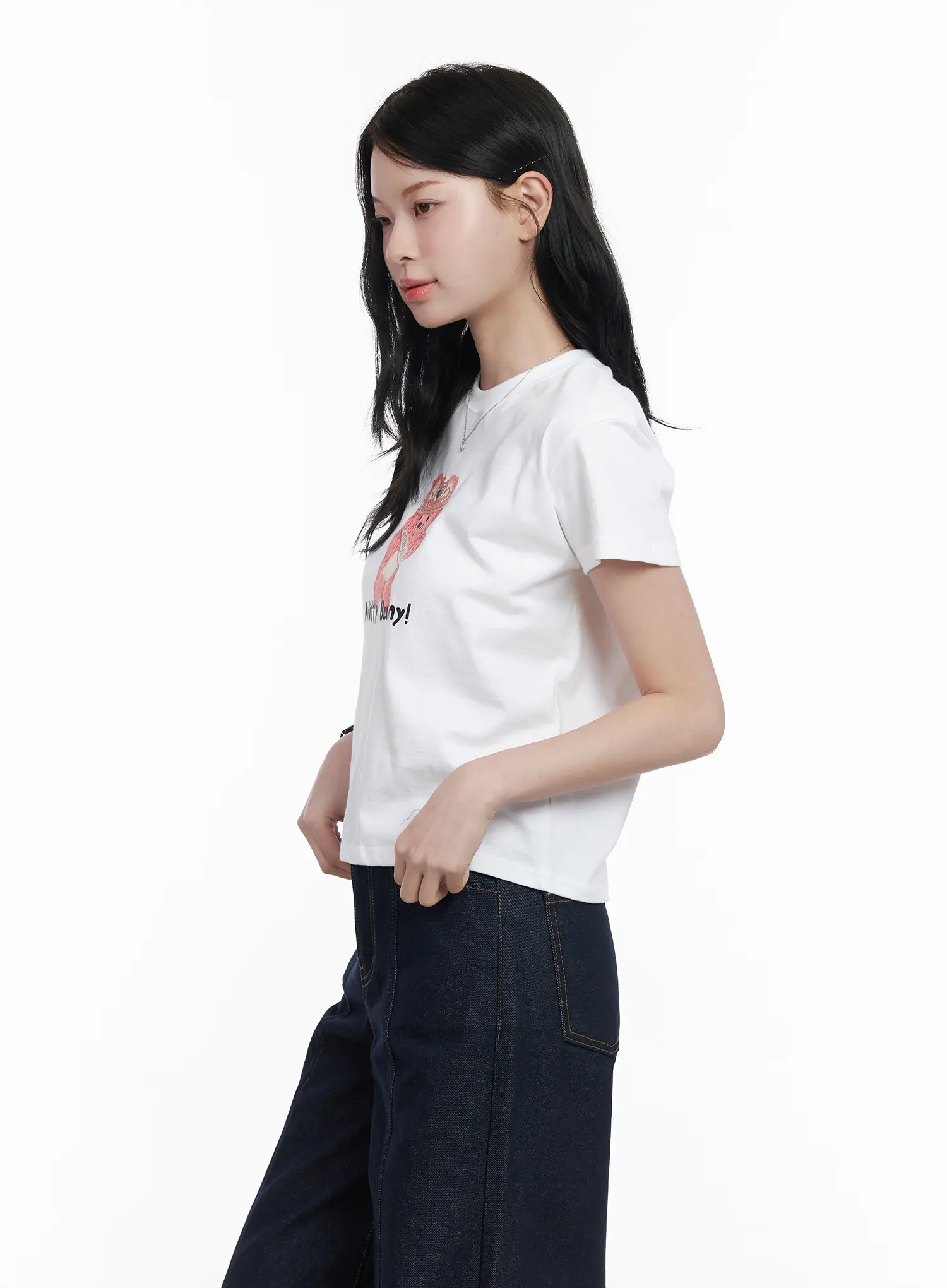 Graphic Print Cropped T-Shirt CA509 - Image 7