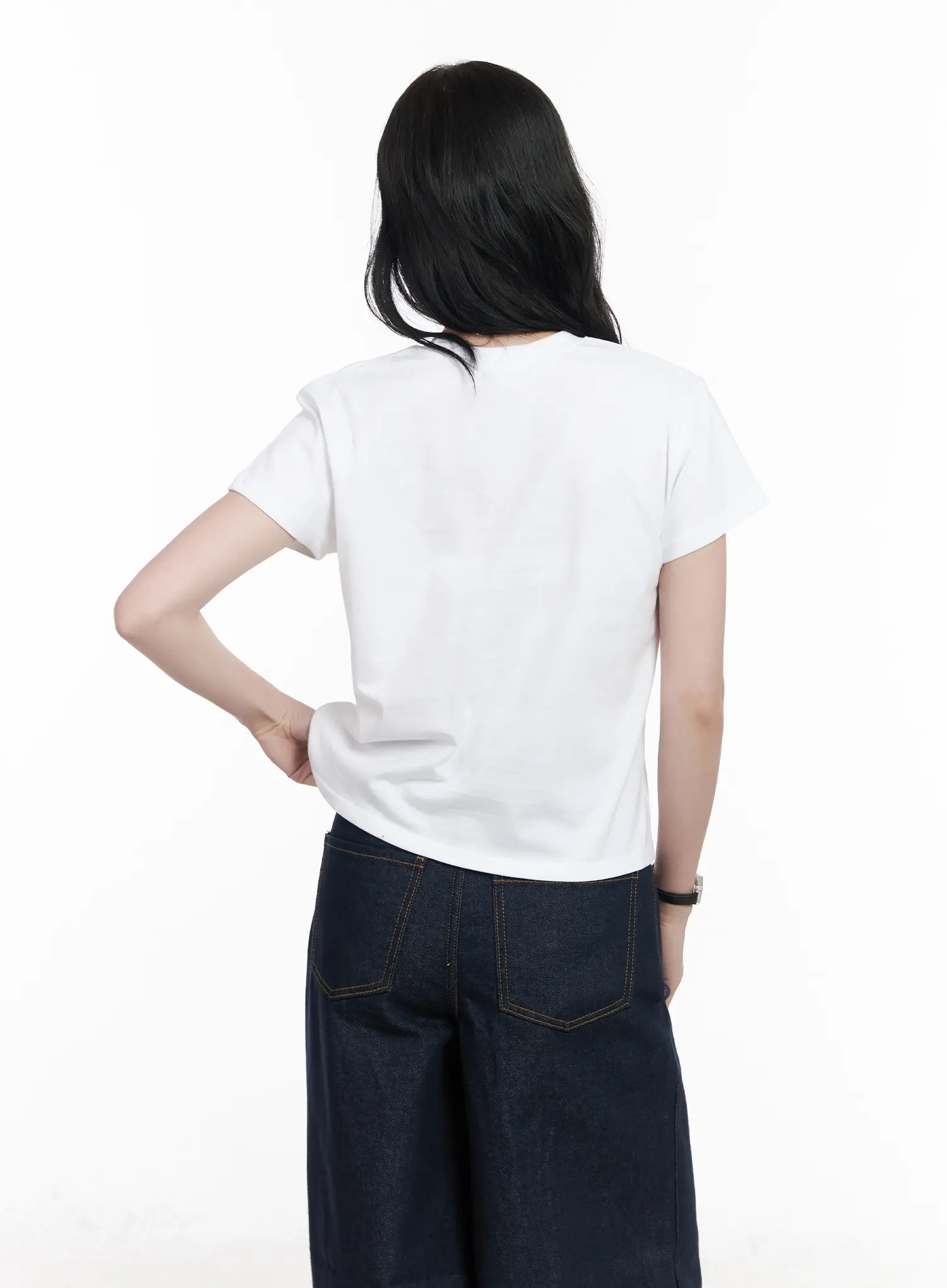 Graphic Print Cropped T-Shirt CA509 - Image 9