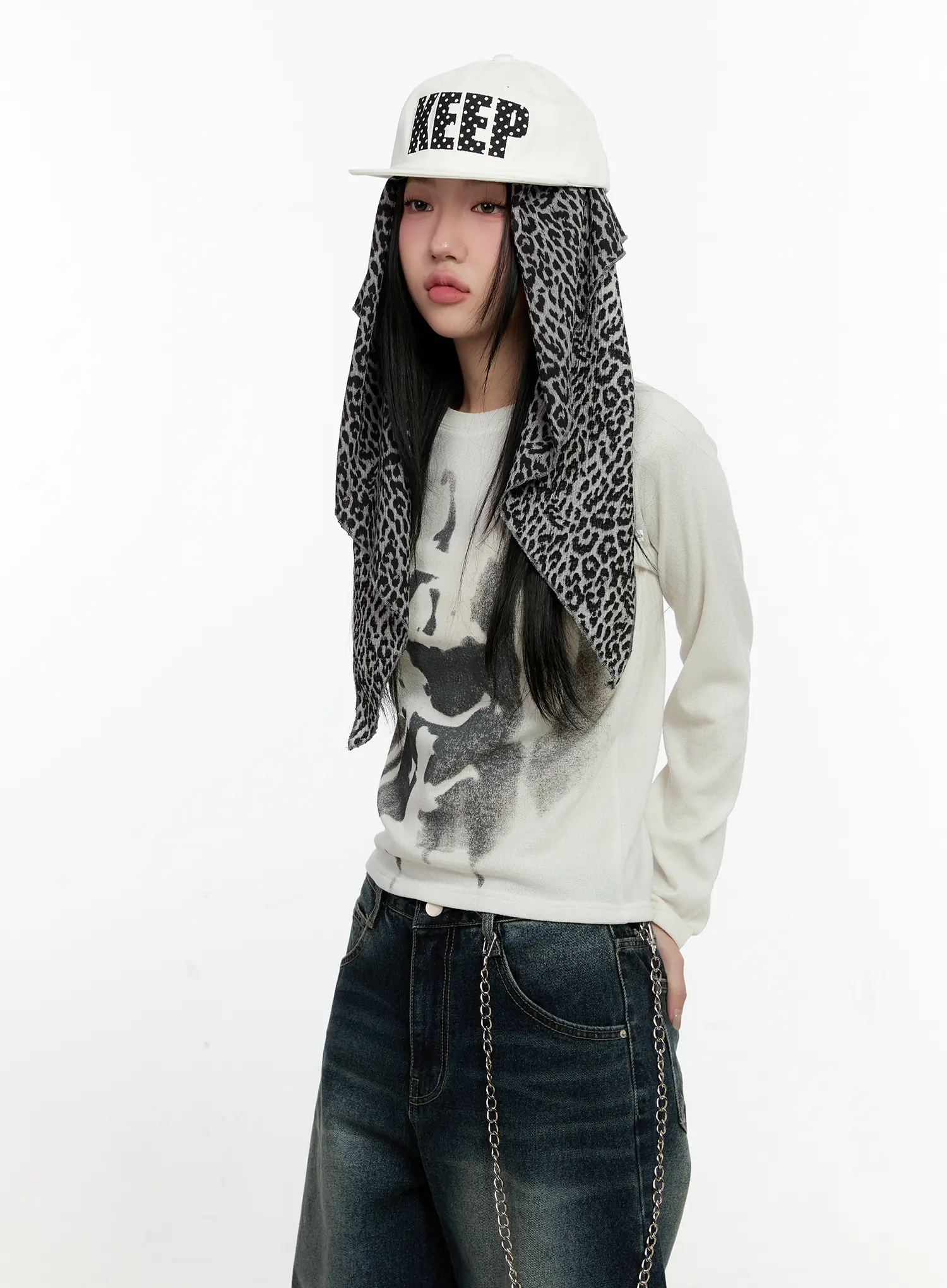 Graphic Print Long Sleeve Tee CN505 - Image 10