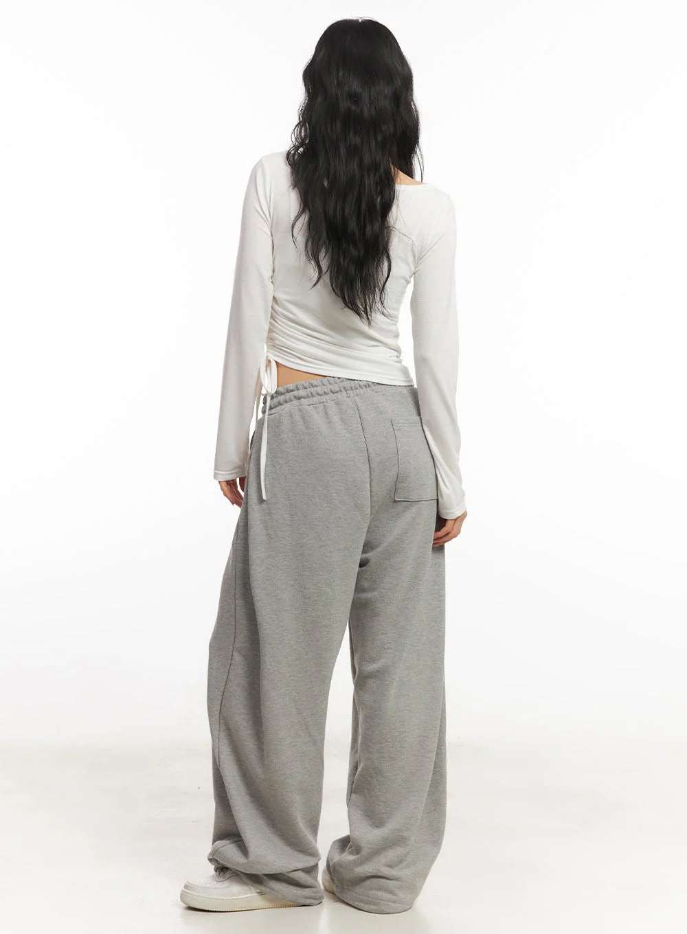 Graphic Shirred Crop Top CA504 - Image 7