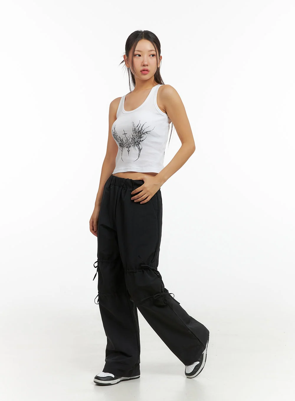 Graphic U-Neck Tank Crop Top IS402 - Image 7