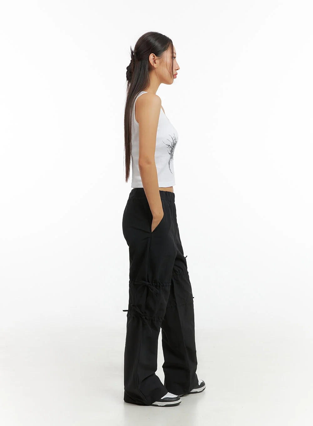 Graphic U-Neck Tank Crop Top IS402 - Image 8