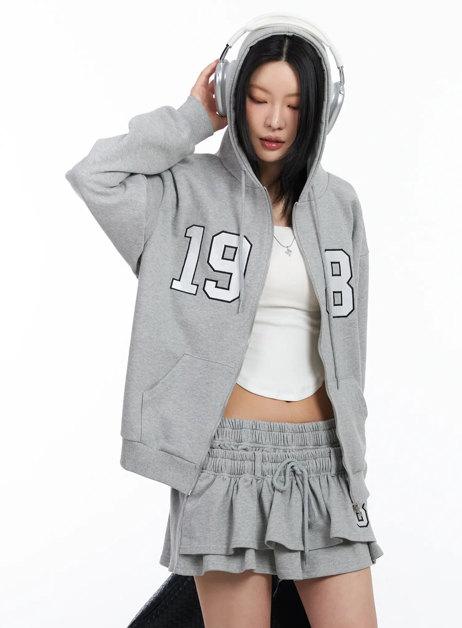 Graphic Varsity Hoodie CF526
